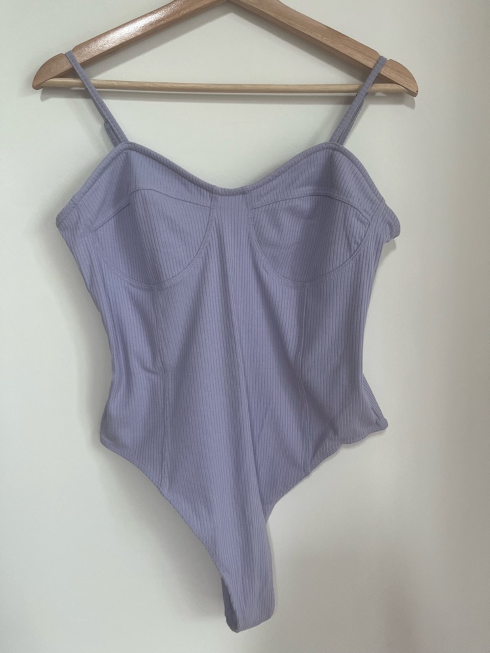Lavender Ribbed Bodysuit -